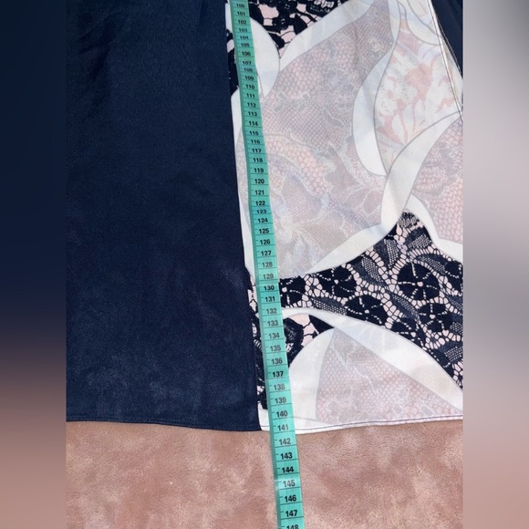 Bar III Blue and Cream Floral Dress - Picture 5 of 12